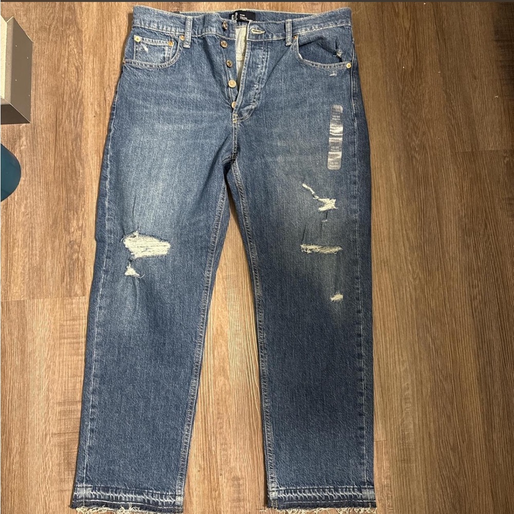 GAP Relaxed Fit Distressed Denim Jeans